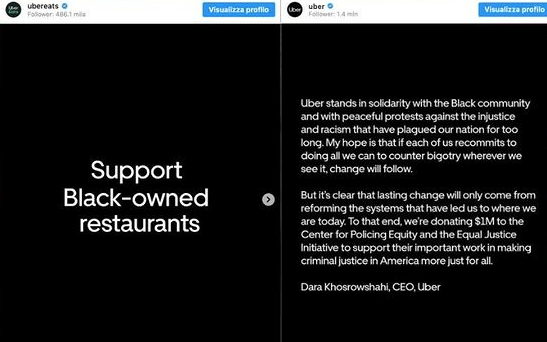 brand activism, ubereats, delivery, emarginazione, razzismo